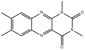 1,3,7,8-Tetramethylbenzo[g]pteridine-2,4(1H,3H)-dione 结构式