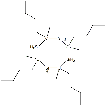 2,4,6,8-四丁基-2,4,6,8-四甲基环四硅氧烷 结构式