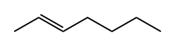 反-2-庚烯 结构式