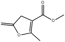 3-Furancarboxylicacid,4,5-dihydro-2-methyl-5-methylene-,methylester(9CI) 结构式