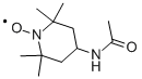4-乙酰氨-2,2,6,6-四甲基哌啶-1-氧 结构式