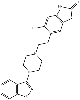 齐拉西酮 结构式