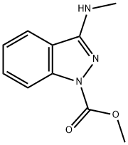 1H-Indazole-1-carboxylicacid,3-(methylamino)-,methylester(9CI) 结构式