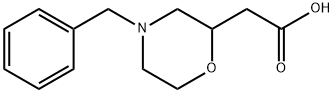 (4-苄基吗啉-2-基)乙酸 结构式