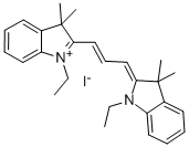 1,1'-二乙基-3,3,3',3'-四甲基吲哚菁碘化物 结构式