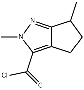 3-Cyclopentapyrazolecarbonylchloride,2,4,5,6-tetrahydro-2,6-dimethyl-(9CI) 结构式