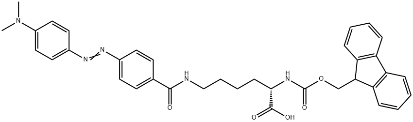 NΑ-FMOC-NΕ-DABCYL-L-赖氨酸 结构式