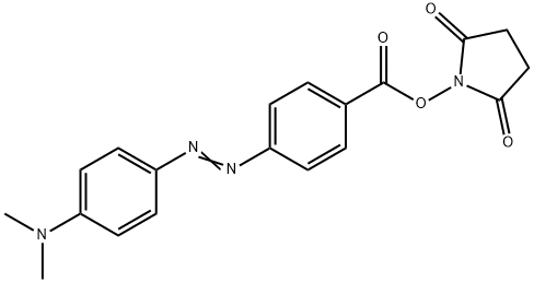 4-[4-(二甲基氨基)苯偶氮]苯甲酸 N-丁二酰亚胺酯 结构式