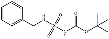 (N-苄基氨磺酰基)氨基甲酸叔丁酯 结构式