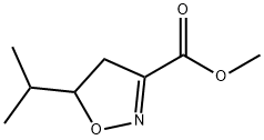 3-Isoxazolecarboxylicacid,4,5-dihydro-5-(1-methylethyl)-,methylester(9CI) 结构式