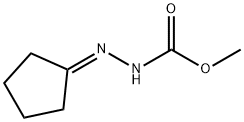 2-Cyclopentylidenehydrazine-1-carboxylic acid methyl ester 结构式