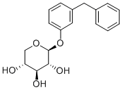 beta-D-Xylopyranoside, 3-(phenylmethyl)phenyl 结构式