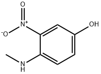 4-(甲基氨基)-3-硝基苯酚 结构式
