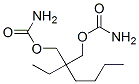 2-Butyl-2-ethyl-1,3-propanediol 1,3-dicarbamate 结构式