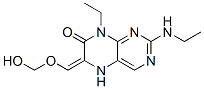 (6E)-8-ethyl-2-ethylamino-6-(hydroxy-methoxy-methylidene)-5H-pteridin- 7-one 结构式