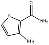 3-氨基噻吩-2-甲酰胺 结构式