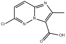 6-氯-2-甲基咪唑并[1,2-B]哒嗪-3-羧酸 结构式
