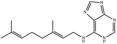 N6-[(E)-3,7-Dimethyl-2,6-octadienyl]adenine 结构式