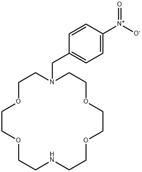 7-(4-硝基苄基)-1,4,10,13-四氧杂-7,16-二氮杂环十八烷 结构式