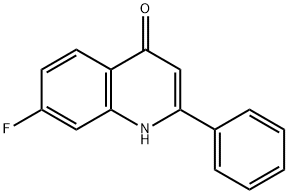 7-fluoro-2-phenyl-4-quinolone 结构式