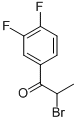 2-bromo-3-4-difluoropropiophenone  结构式