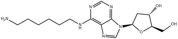 N6-(6-AMINOHEXYL)-2'-DEOXYADENOSINE 结构式