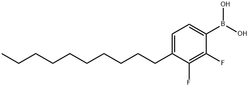 4-Decyl-2,3-difluorobenzeneboronic acid 结构式