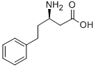 (R)-3-氨基-5-苯基戊酸 结构式