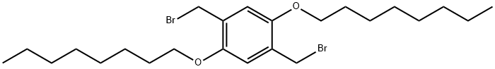 2,5-二(溴甲基)-1,4-二(辛氧基)苯 结构式