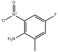 2-氨基-5-氟-3-硝基甲苯 结构式
