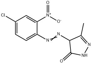 4-[(4-氯-2-硝基苯基)偶氮]-2,4-二氢-5-甲基-3H-吡唑-3-酮 结构式