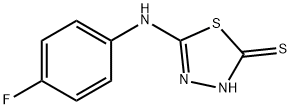 5-[(4-氟苯基)氨基]-1,3,4-噻二唑-2-硫醇 结构式
