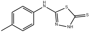 5-[(4-甲基苯基)氨基]-1,3,4-噻二唑-2-硫醇 结构式