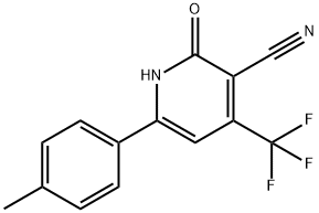 3-CYANO-4-TRIFLUOROMETHYL-6-(4'-CHLOROPHENYL)-PYRIDINE-2-ONE 结构式