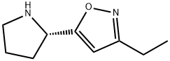 Isoxazole, 3-ethyl-5-(2-pyrrolidinyl)-, (S)- (9CI) 结构式