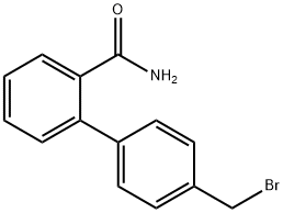 4'-(溴甲基)连二苯基-2-甲酰胺 结构式