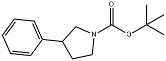 N-BOC-3-苯基吡咯烷 结构式