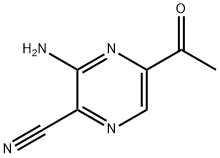 Pyrazinecarbonitrile, 5-acetyl-3-amino- (9CI) 结构式