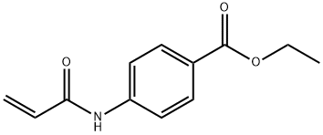 4-[(1-氧代烯丙基)氨基]苯甲酸乙酯 结构式