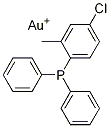 [二苯基(邻甲苯基)膦]氯化金(I) 结构式