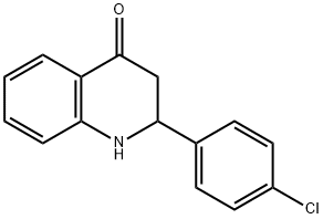 2-(4-氯苯基)-1,2,3,4-四氢-4-喹啉酮 结构式