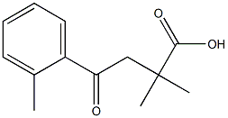 2,2-DIMETHYL-4-(2-METHYLPHENYL)-4-OXOBUTYRIC ACID 结构式