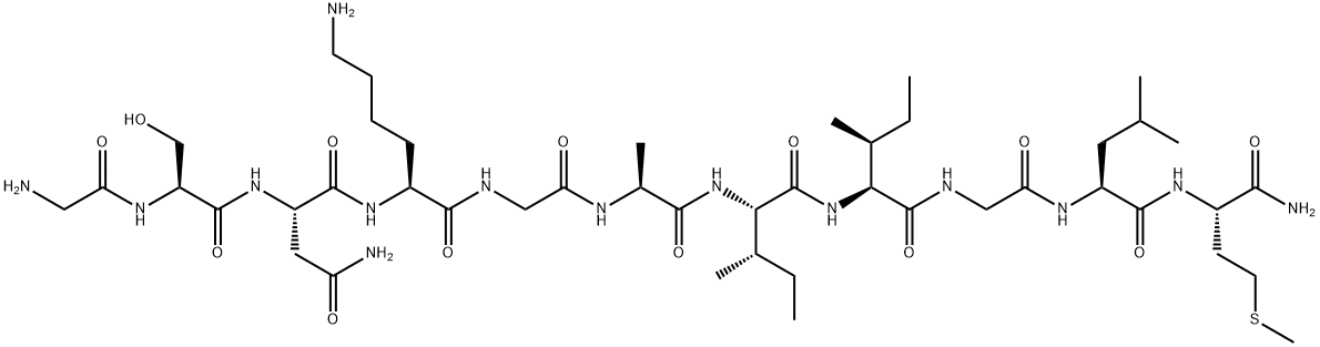 AMYLOID BETA-PROTEIN (25-35) AMIDE 结构式