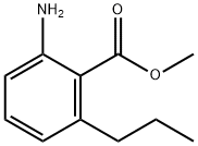 Benzoic acid, 2-amino-6-propyl-, methyl ester (9CI) 结构式