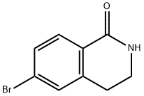 6-溴-3,4-二氢-2H-异喹啉-1-酮 结构式