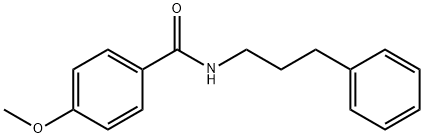 BenzaMide, 4-Methoxy-N-(3-phenylpropyl)- 结构式