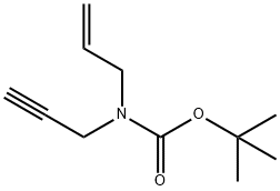 2-丙烯基-2-丙炔基氨基甲酸叔丁酯 结构式