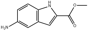 METHYL 5-AMINO-1H-INDOLE-2-CARBOXYLATE 结构式