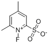 N-氟-4,6-二甲基吡啶-2-磺酸盐 结构式
