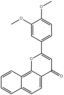 3',4'-DiMethoxy-α-naphthoflavone 结构式